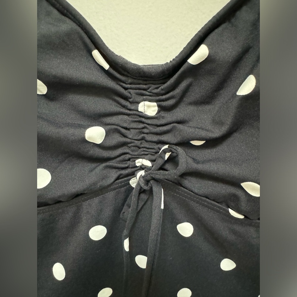 Land’s End Tankini, Size 16, Black & White Polka Dot - Picture 5 of 9